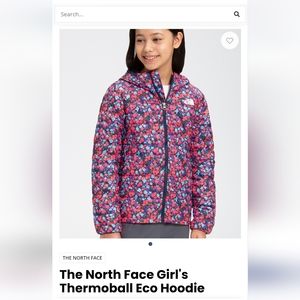 The North Face Girl's Thermoball Eco Hoodie size 14/16